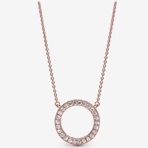 💕 Pandora Circle if Sparkle Necklace Pavé 💕